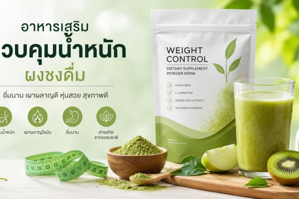 อาหารเสริม ควบคุมน้ำหนัก ผงชงดื่ม